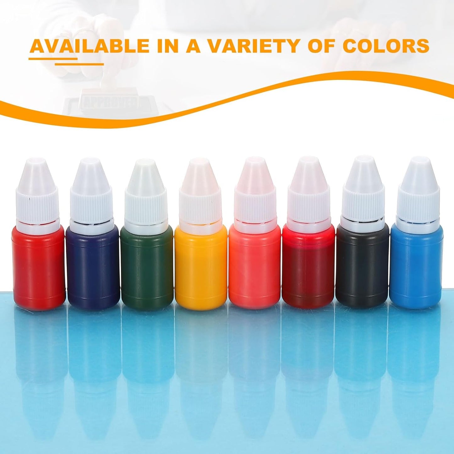 PATIKIL 0.33oz Refill Ink for Stamps and Ink Pads, 12Pcs 10ml Stamp Pad Ink Refill for Office Stamp Self Inking Stamp Date Stamp Scrapbooking, Grass Green