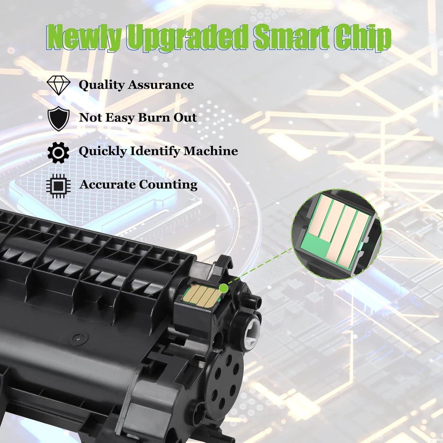 MP C2503 Toner for Ricoh MP C2003 Toner Cartridge Compatible for Ricoh Aficio Lanier Savin MP C2503 C2003 C2004 C2504 (BCMY, 4-Pack) Part#: 841918 841919 841920 841921 High Yield