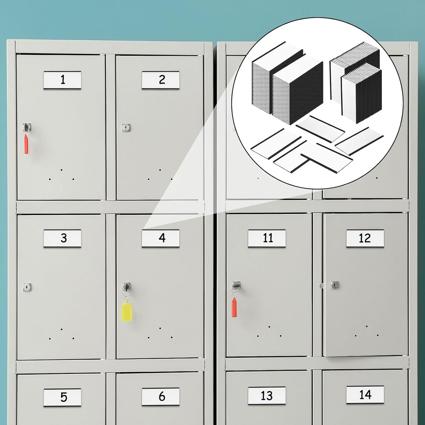 400 Pcs Magnetic Label Holders Bulk 4 x 2 Inch C Channel Magnet Labels Magnetic Name Tags 400 Clear Protective Films 800 White Replacement Card Inserts for Metal Racks Office Supplies