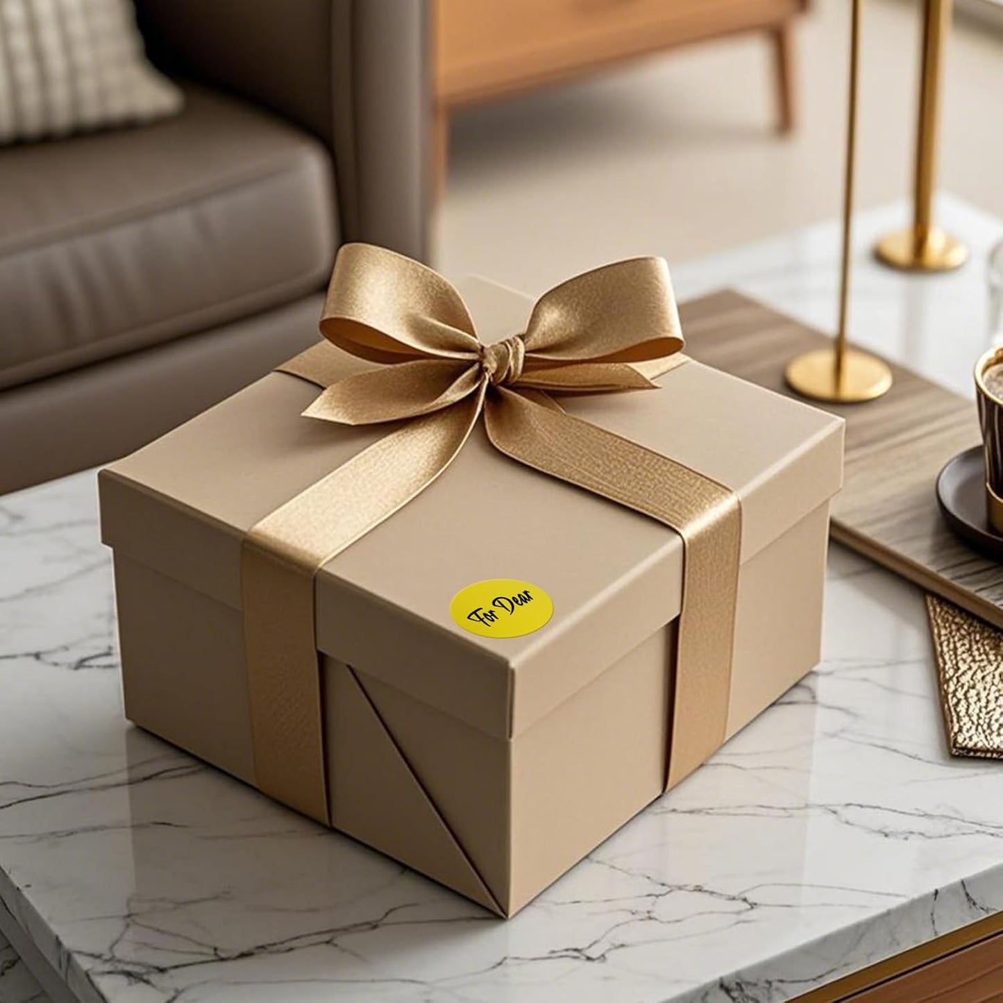 1000 PCS Yellow Dots Stickers 1.5 Inch Vinyl Color Coding Round Sticker Removable Writable Circle Labels Roll for Inventory Office Classroom