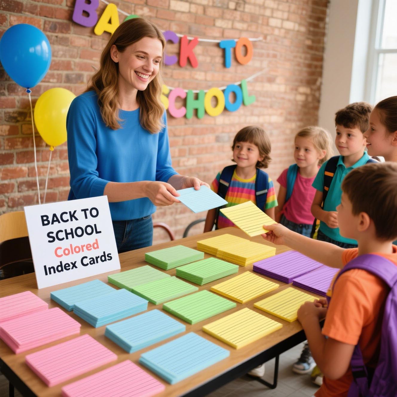 Koogel 200PCS Index Cards 3 x 5, Colored Index Cards Lined Ruled on both Sides for Back to School, Heavy Notecards Flashcards for Studying Office, Home, College, To Do List Supplies