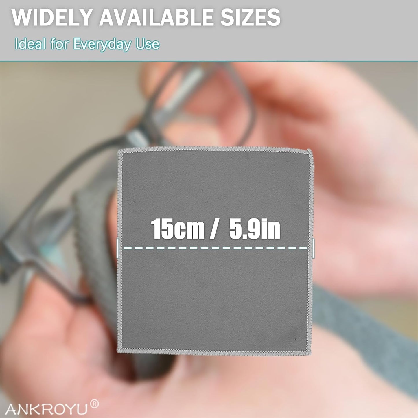 10 Cleaning Cloth, Hearing Aid Cleaning Wipes, Microfiber Dust Remover, Reusable Glasses Cleaning Wipes, Clean Dry Wipes for Glasses, Lens, Screens & More