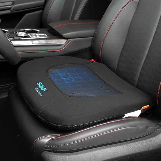Sojoy iGelComfort Gel Car Seat Cushion for Long Time Sitting Portable Bleacher Stadium Seat Cushion with Strap Memory Foam Cushion for Office,Car,Stadium