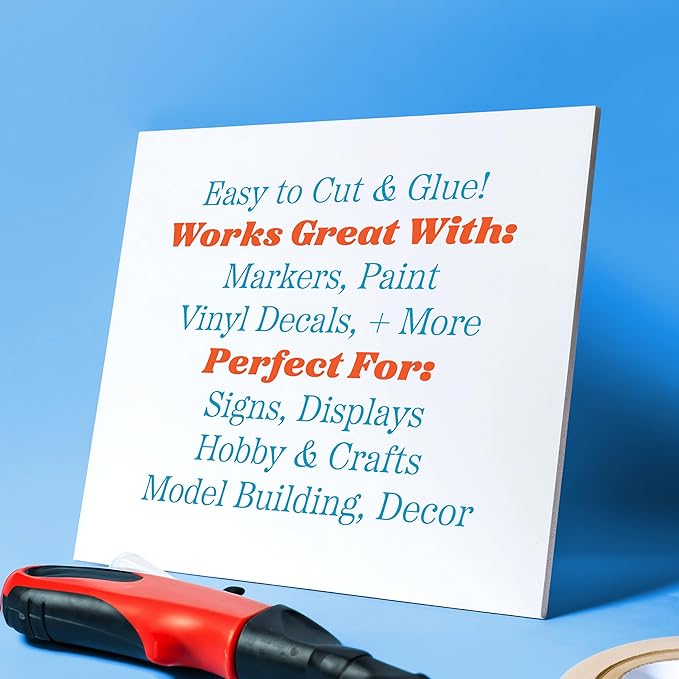 Flipside Products 32" x 40" White Foam Board, Arts and Crafts, 3/16" Thick, Presentations, Large Signboards, Backing Board, Display, Pack of 25