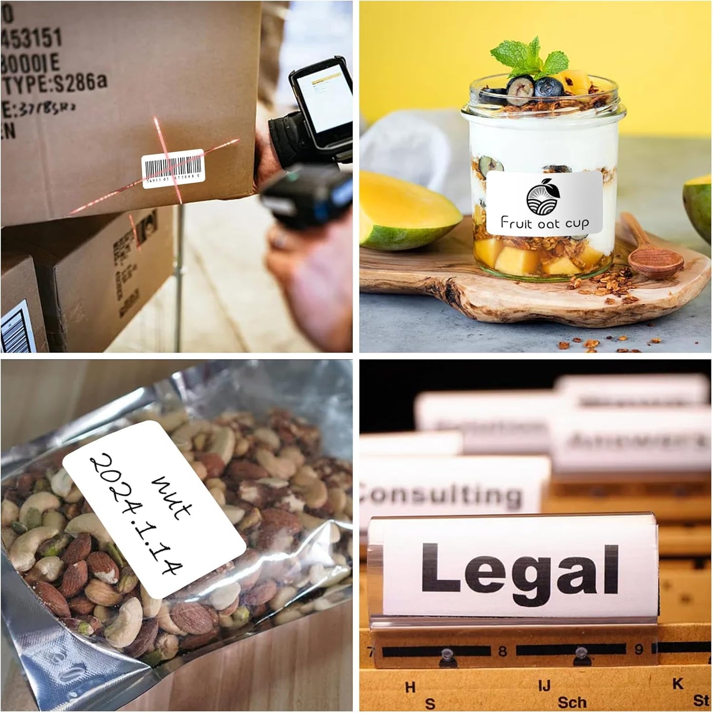 MFLABEL 2.25x1.25 inch Direct Thermal Labels 2-1/4 x 1-1/4 Inch White Thermal Printer Labels for UPC Barcode, Self-Adhesive Address Shipping Thermal Label Stickers 30 Rolls（1 Rolls/1000 Labels）