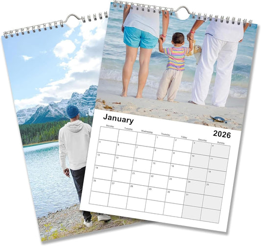 Custom Calendar 2026 for Home & Office - Print Your 13 Memories,Make Your Own Personalized Calendar Customized Christmas Gift &use your photo (Wall Calendar1, 8.3 x 6.7 Inch)