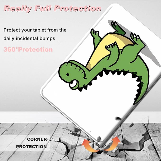 for Amazon Kindle Fire 7 case 2019/2017 Release 9th/7th Generation,Slim Lightweight Smart Shell Stand Cover with Auto Wake/Sleep for Amazon fire 7 Tablet 9th/7th Generation,Cute Dinosaur Dino