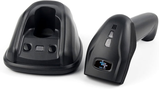 Cordless Wireless Barcode and UPC Code Scanner/Reader with Stand-up Base/Cradle and USB Cord. NOT for Square