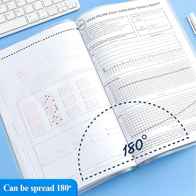 M&G 10 Pack Report Covers with Sliding Bar, 8mm Clear Report Covers for A4 and Letter Size Paper, 60 Sheet Capacity, Presentation File Folder Document Binder for School Office (Colored Sliding Bar)