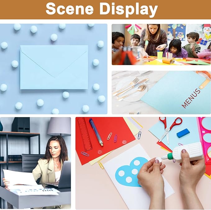 28 Sheets Light Blue Cardstock 8.5 x 11 Scrapbook Paper, 92lb Heavyweight Paper Card Stock for School Crafting, DIY Cards, Wedding Invitations, Certificates