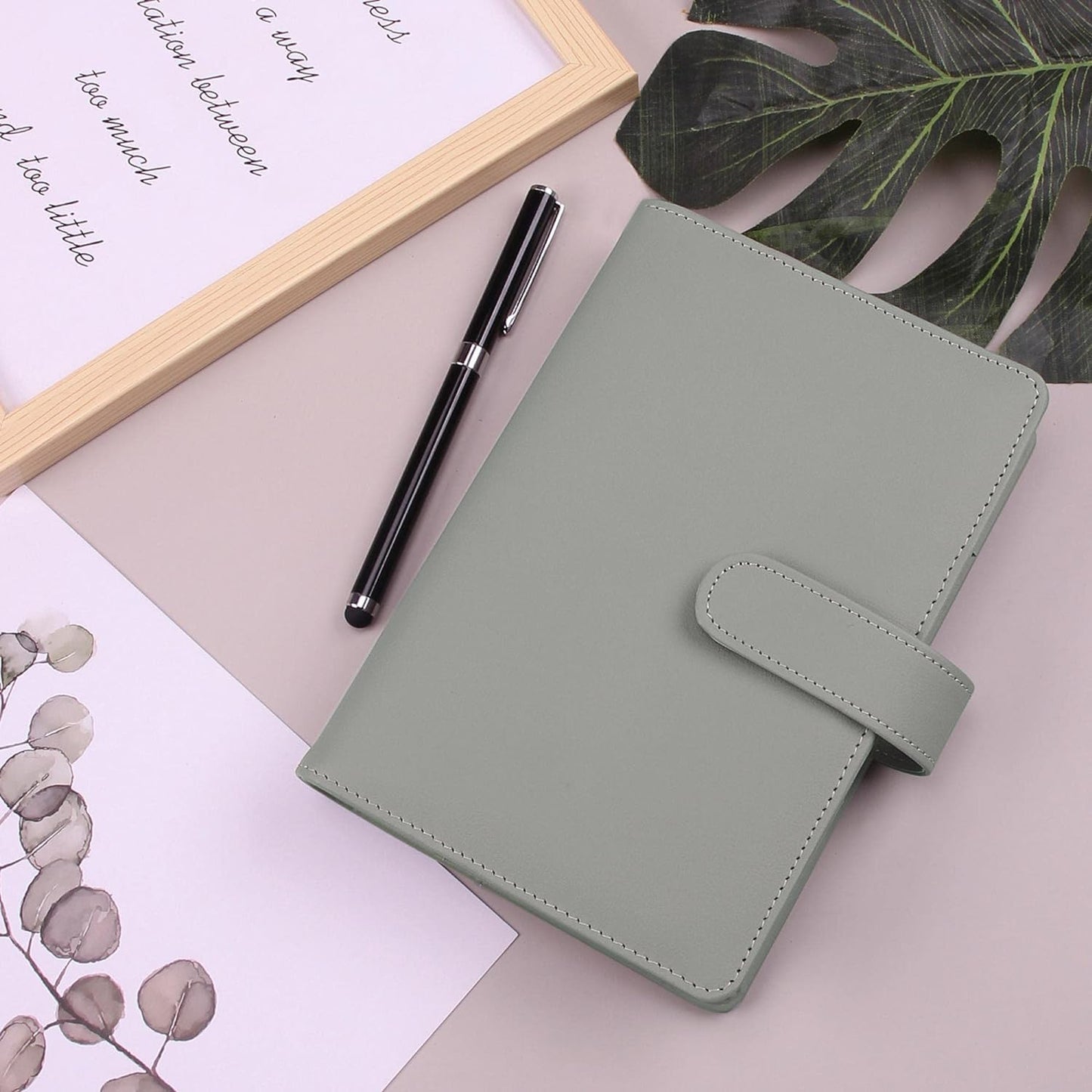 Money Saving Binder, Savings Challenges Book with for Cash Envelopes, 12pcs Zipper Envelopes A6 Budget Binder, Budget Planner for Managing Budgets and Saving Money -(Gray-7.4IN)