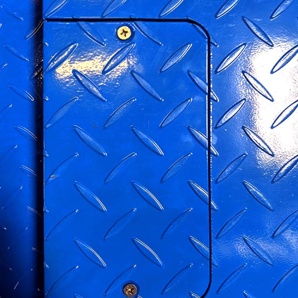 PEC Tools FS Series Professional Grade Steel Floor Scale - Heavy-Duty Pallet and Shipping Scale for Industrial Use - Weighs Packages Up to 10000x1lb - 48x48