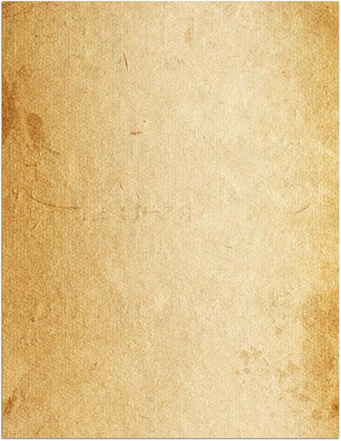 Loose Leaf Paper, Stationery Writing Paper, Vintage Antique Letterhead Paper 8.5" x 11",200 Sheets, A4 Unpunched Refills Paper for Ring Binder/Discbound, Decorative Printer Paper