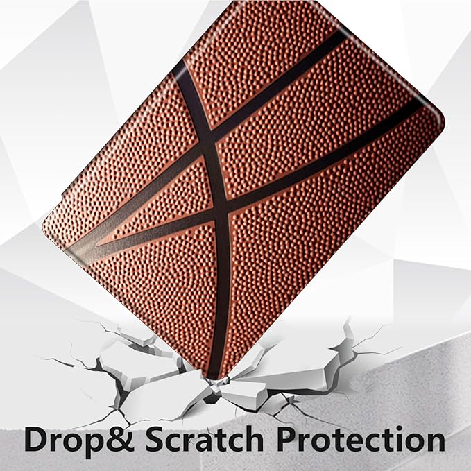 for Kindle Fire 7 case 2019 2017 Release 9th 7th Generation,360 Degree Rotating Stand Smart Protective Cover Case for Amazon fire 7 Tablet 9th/7th Generation,Basketball