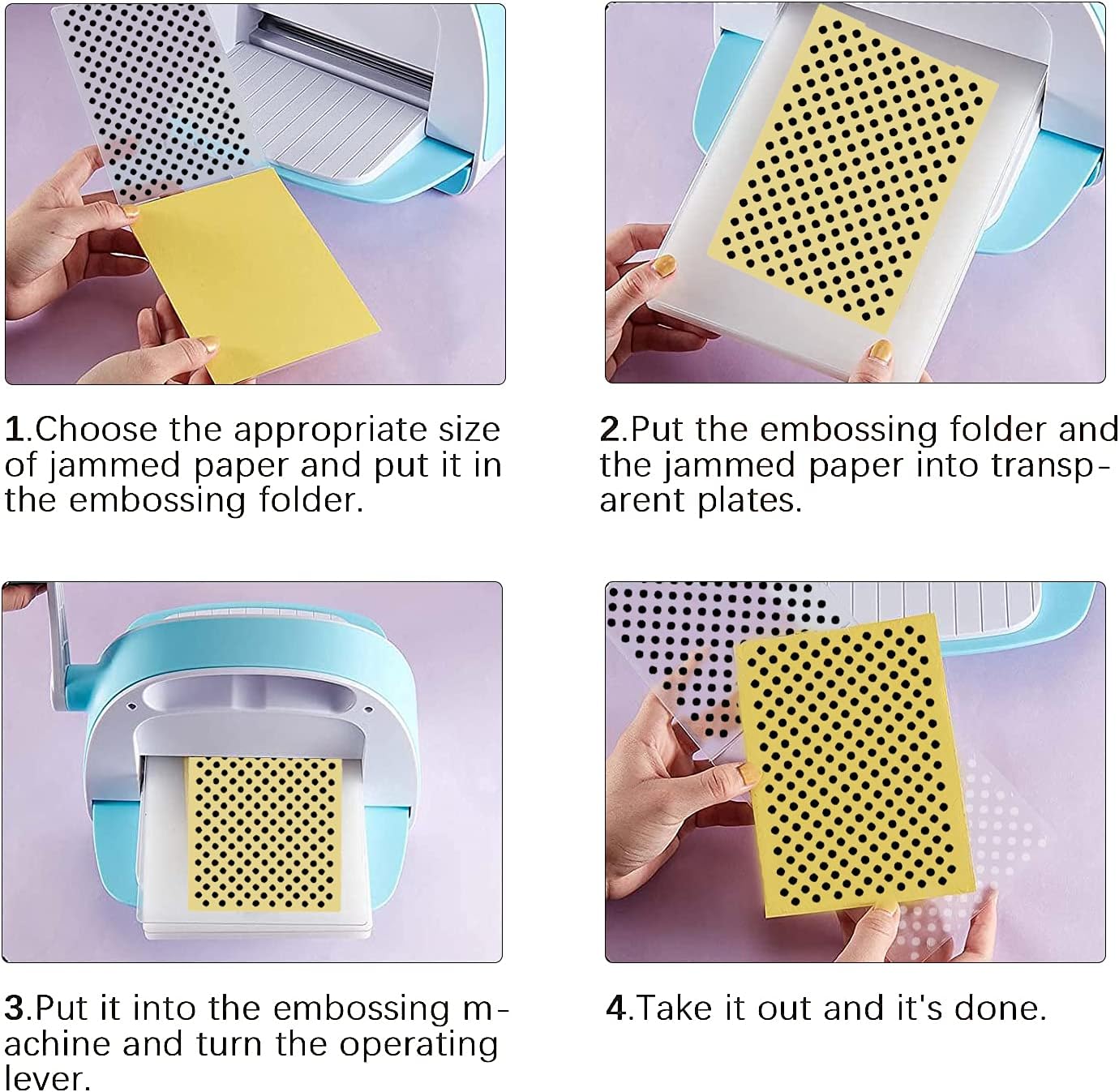 9 Plastic Embossed Folders - DIY Craft Template for Photo Album, Scrapbook & Card Making Supplies (Classic Style)