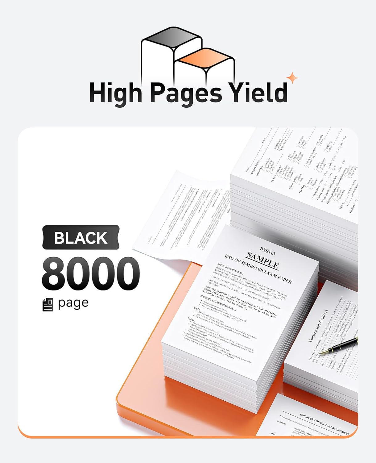 TN850 Black Toner Cartridge 2-Pack High Yield Replacement for Brother TN-850 TN820 TN-820 for HL-L6200DW L6200DWT MFC-L5700DW MFC-L5850DW HL-L5200DW MFC-L5900DW L6800DW L5100DN L5800DW L6700DW Printer