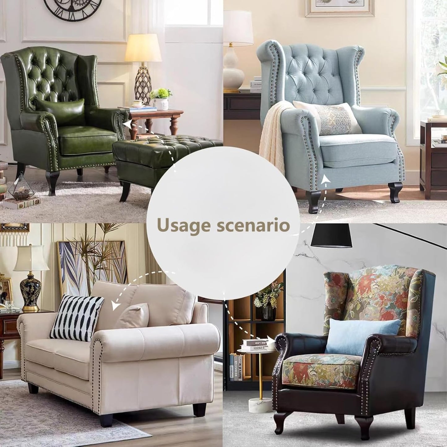 Silver Thumb Tacks, Multipurpose Upholstery Nails, Decorative Nail Heads, and Wall Tacks for Secure Fixing & DIY Projects, 100Pcs