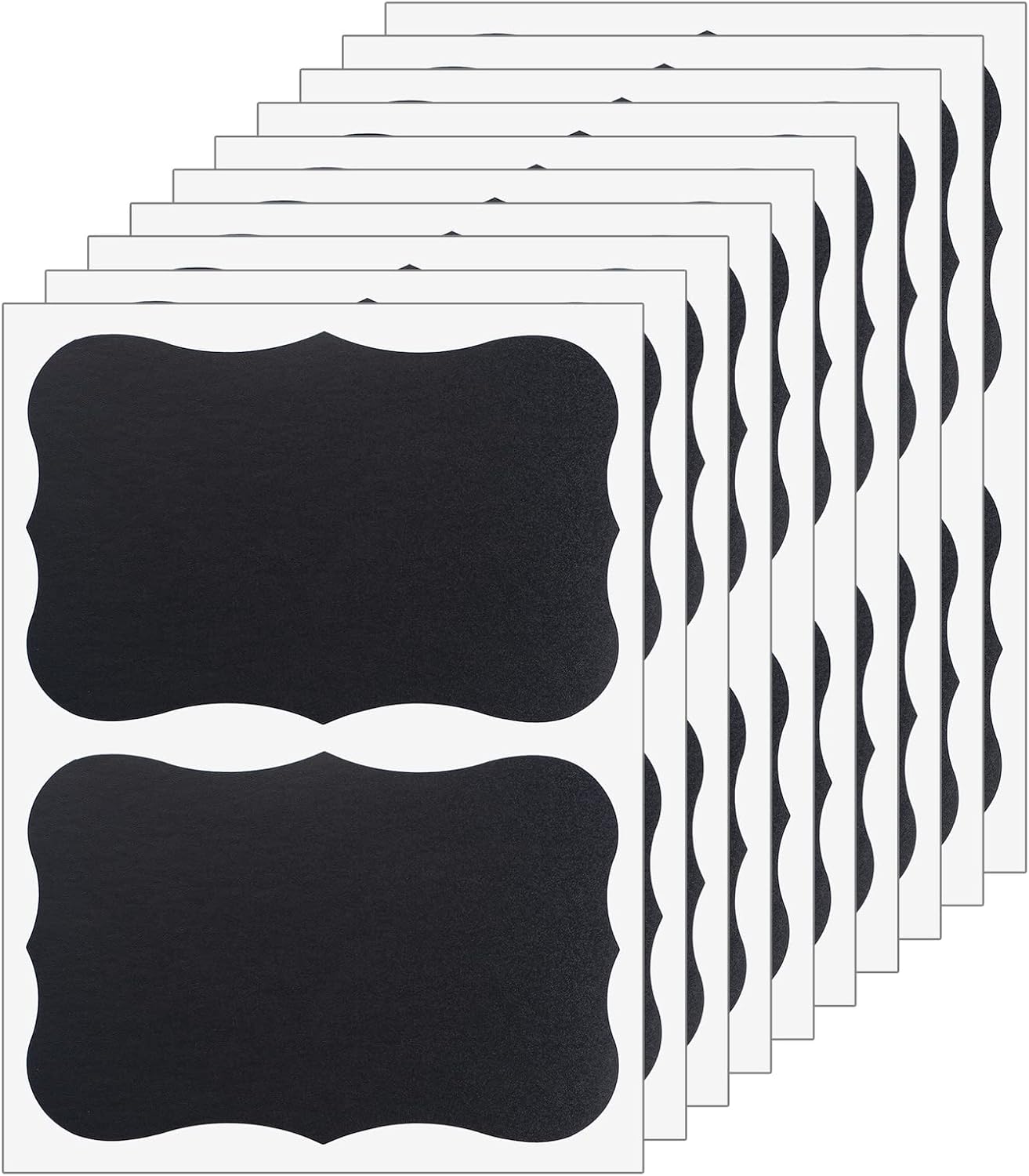 ONUPGO Large Chalkboard Labels (48 Pack), 4 x 6 Reusable Blackboard Stickers Waterproof Chalkboard Sticker for Jars, Parties Decoration, Craft Rooms, Weddings, Storage, Organize Your Home & Kitchen