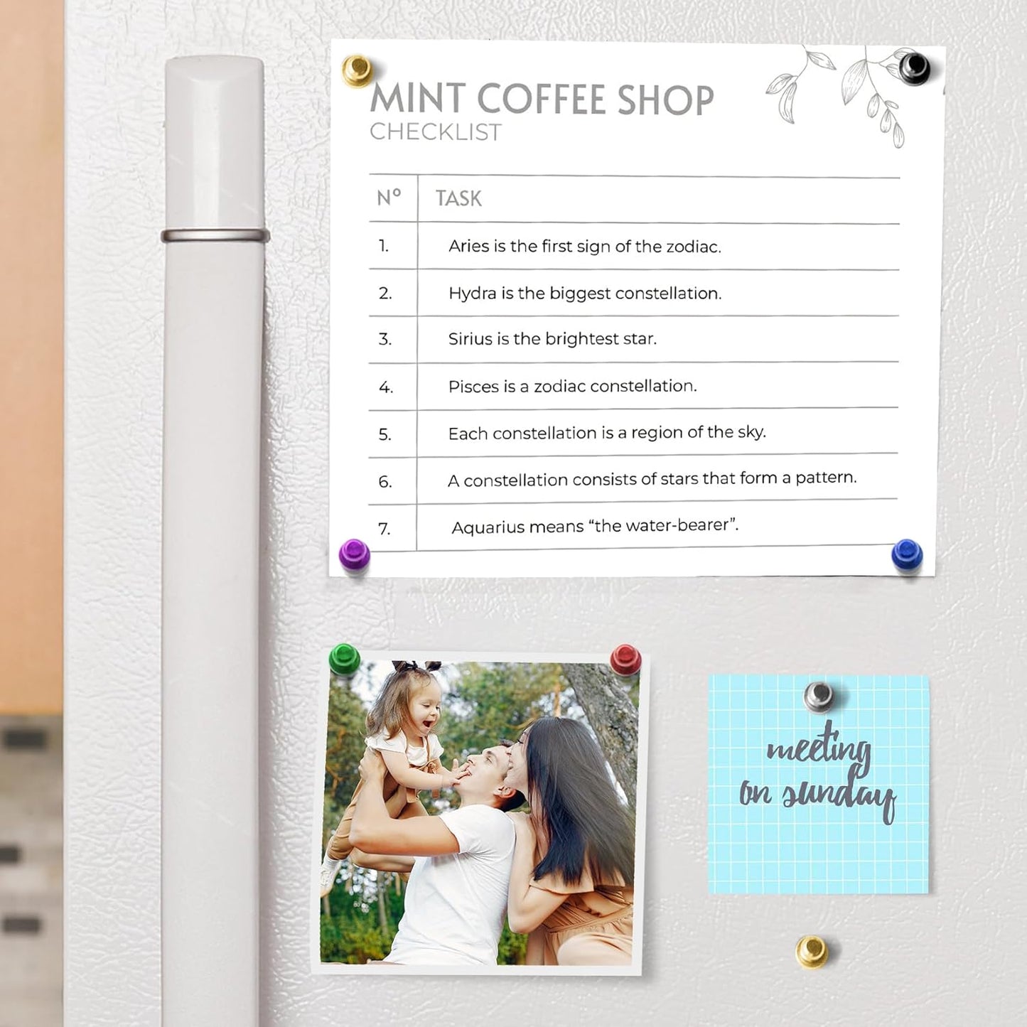 Strong Whiteboard Magnets, Red Metal Kitchen Magnets for Refrigerator, 28 PCS Cute Fridge Magnetic Rare Earth for Kitchen, Office, Gadgets, Locker Accessories, Desk Decor, Shopping List