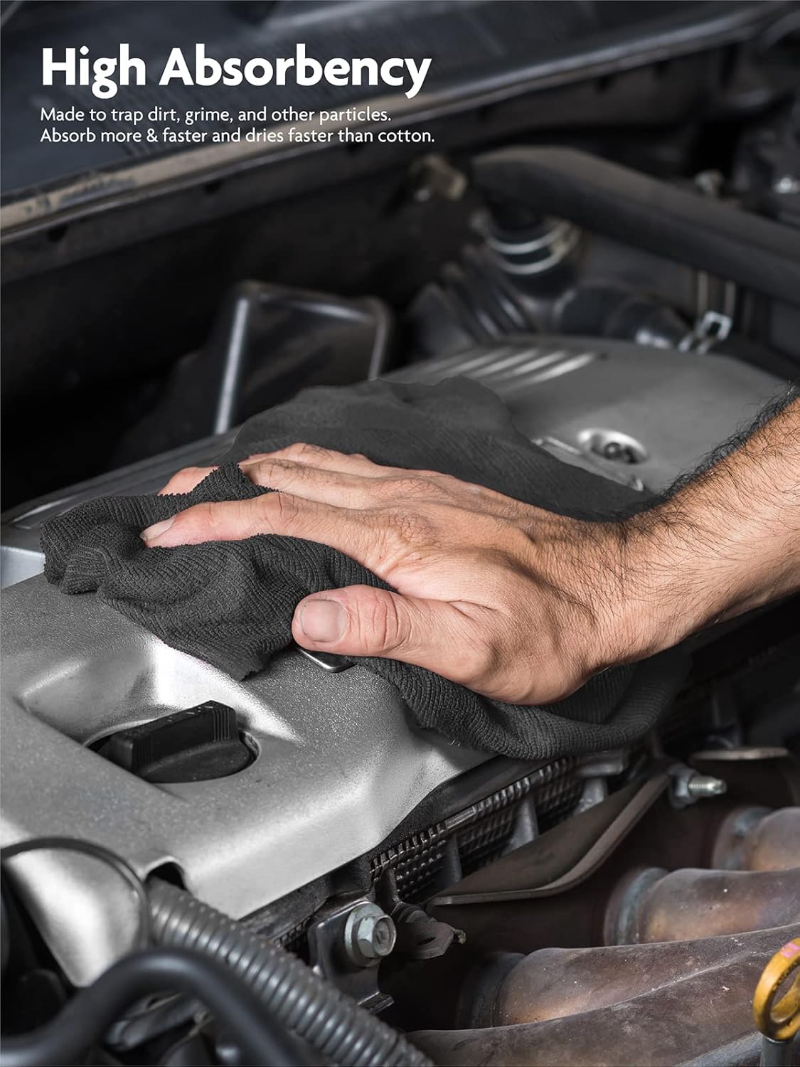 Fantasticlean Microfiber Cleaning Cloth Roll -40 Pack, Tear Away Microfiber Towels, 12" x 12", Reusable, Washable, Scratch Free, Ultra Absorbent Dish Rags for Car, Home, Garage or Shop (DimGrey)