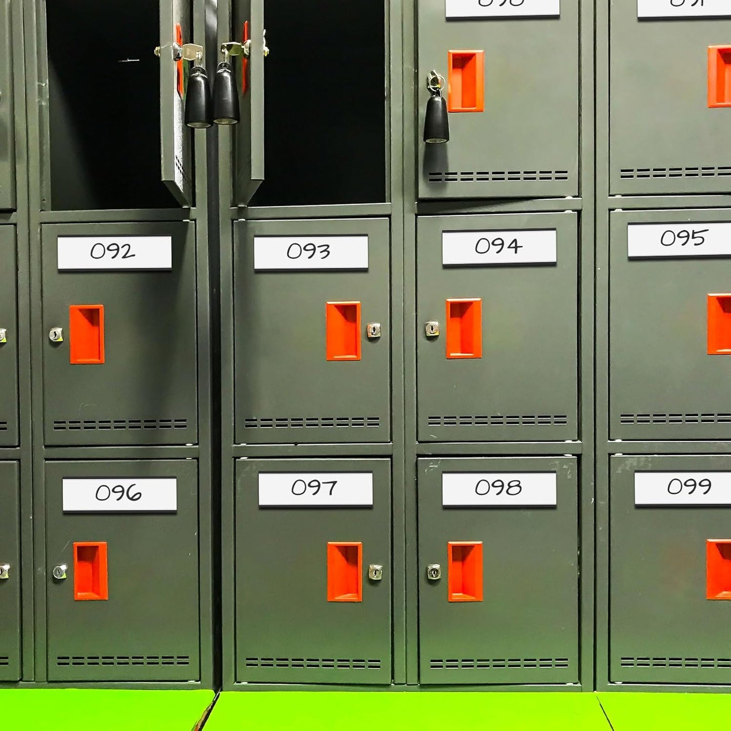 100 Pcs 6" x 2" Magnetic C Channel Label Holders with Replacement White Paper and Clear Plastic Films, Magnetic Cards Name Tags for Rack Shelf Warehouse Labels Accessories