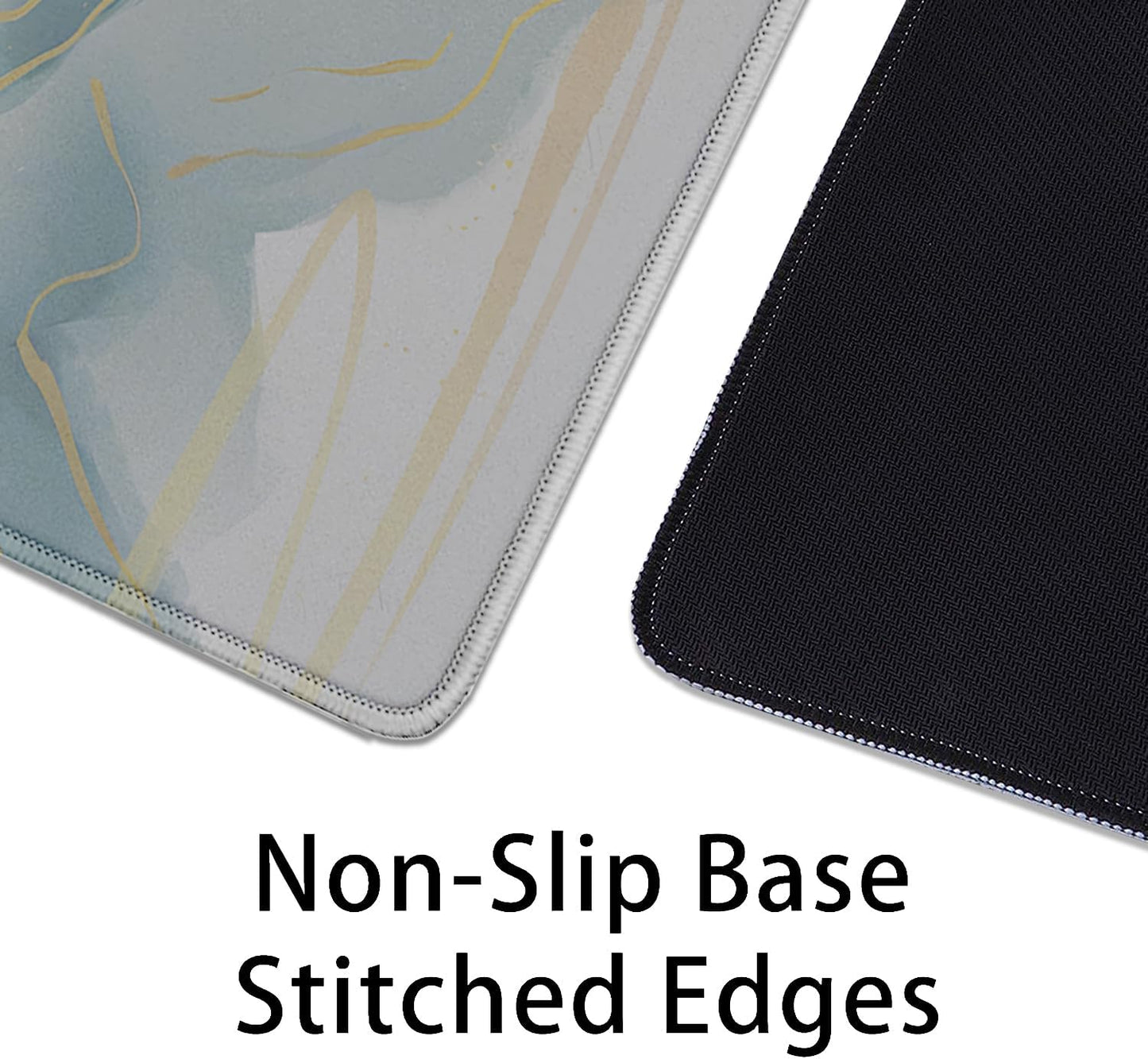 Gold Mountains Mouse Pad,Extended Mountainous Mousepad Desk Pad with Stitched Edges,Non-Slip Waterproof Rubber Base Mouse Mat for Office Computer Keyboard Laptop Home(27.5x11.8 in)