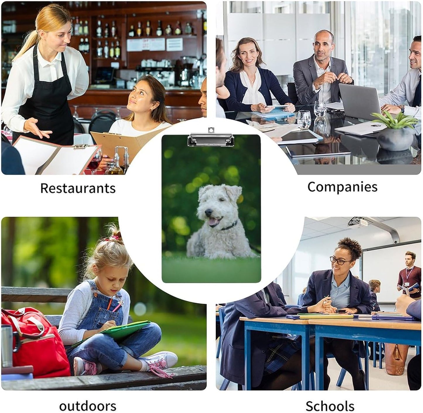 Personalized Double-Sided Custom Clipboard - Add Your Photo, Text - Simple Fashion Clipboard for Paper Documents, Notebooks, Magazines, Photos, Stamps