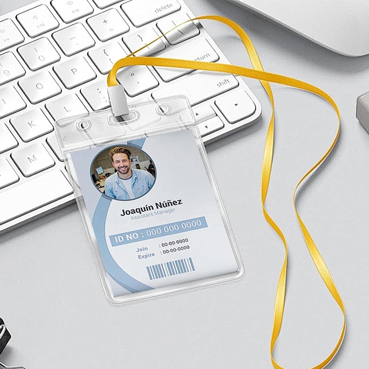 Customizable Name Badges Insert and Holder,2-1/4x3-1/2 Inch Vertical,White Printable Name Tag Insert Refills for Name Tag Holder,Laser/Inkjet Printable,100 Badges Insert and 100 Badges Holder