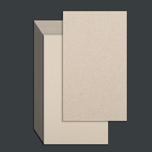25 Pcs Book Board, Binder Board, Cover Board, Heavy Duty Chipboard for Book Binding, DIY Cardboard (Gray, 3 x 5 Inch 80PT)