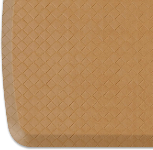 GelPro Elite Premier Gel & Foam Anti-Fatigue Kitchen Floor Comfort Mat, 20" x 72", Basketweave Khaki