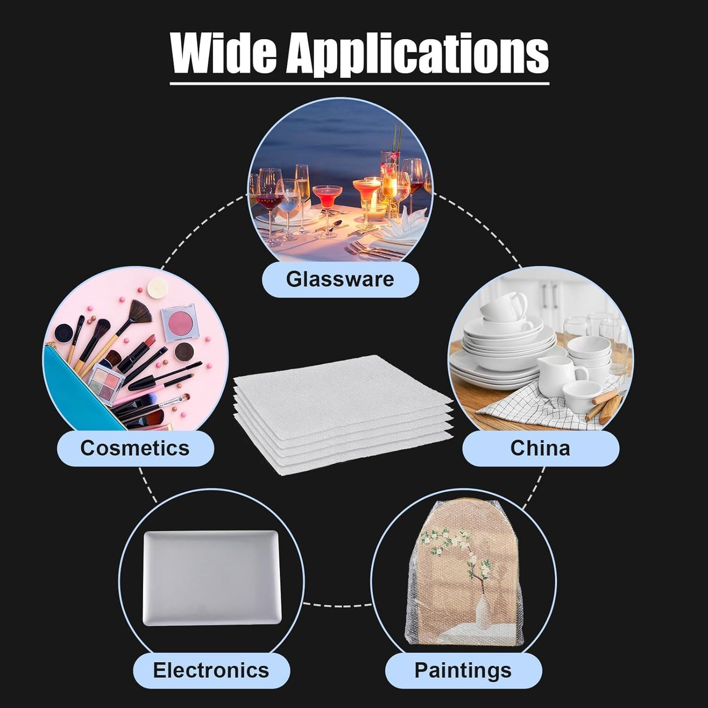 5 Pack Extra Large Bubble Pouches 18 * 22 Inch Clear Bubble Pouch Wrap Bags for Packing Shockproof Cushioning Wrap Bag for Shipping Moving Fragile Dishes China Plates Painting Fragile Items