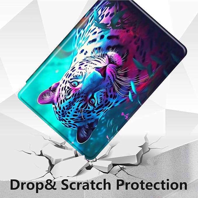for Kindle Fire 7 case 2019 2017 Release 9th 7th Generation,360 Degree Rotating Stand Smart Protective Cover Case for Amazon fire 7 Tablet 9th/7th Generation,Tiger King Animal