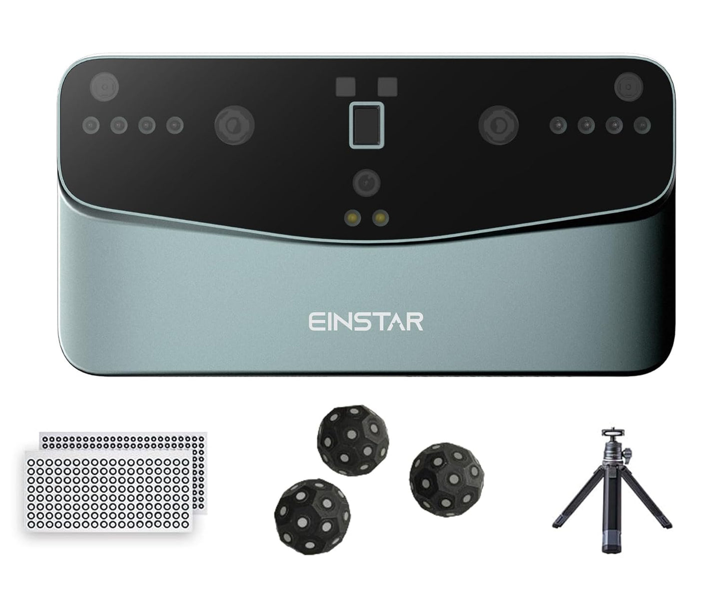 Einstar Vega 3D Scanner with Marker Helpers, Tripod, Wireless All-in-One Design, VCSEL/MEMS Projector Technology, Smooth 3D Scanning Small to Large Object, Powerful 8-core 2.4 GHZ CPU, 48MP RGB Camera