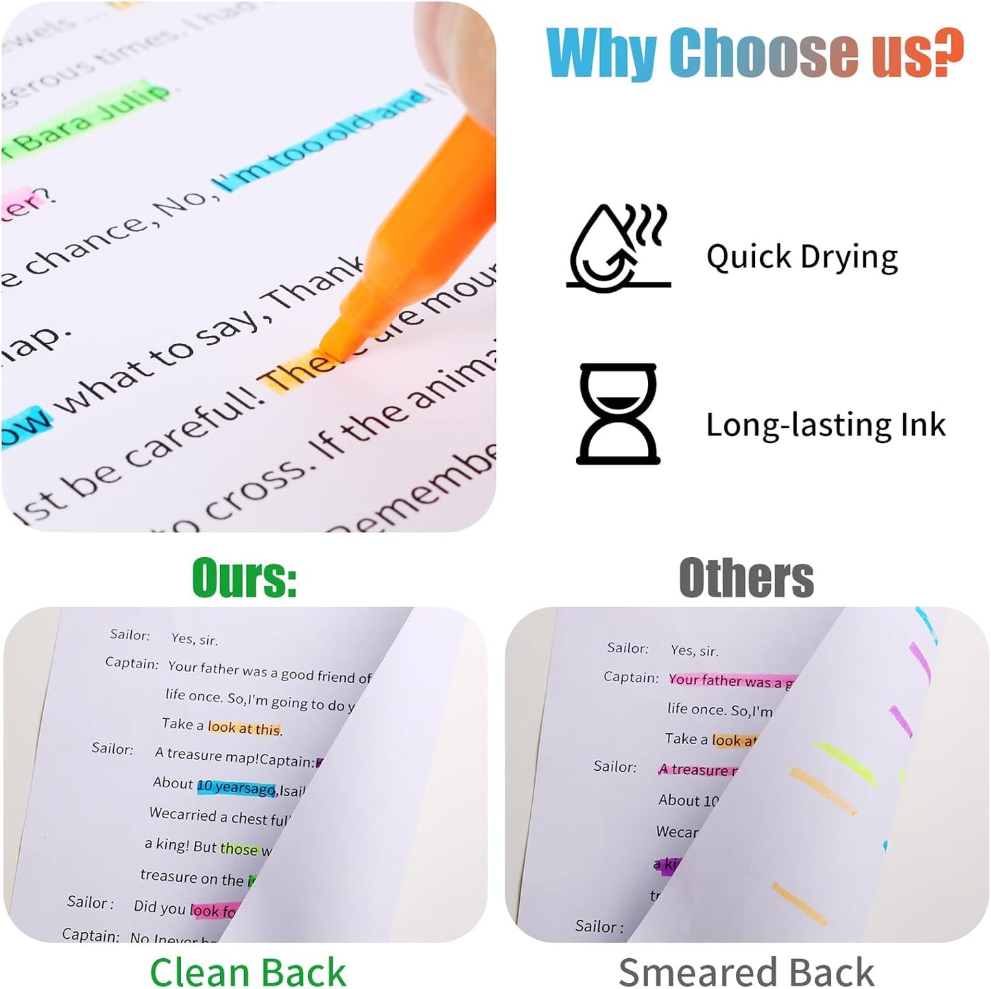 Highlighters Assorted Colors Bulk, 30 Pcs Pastel Highlighters Bulk with 6 Colors, Colored Highlighters for Office and School Supplies