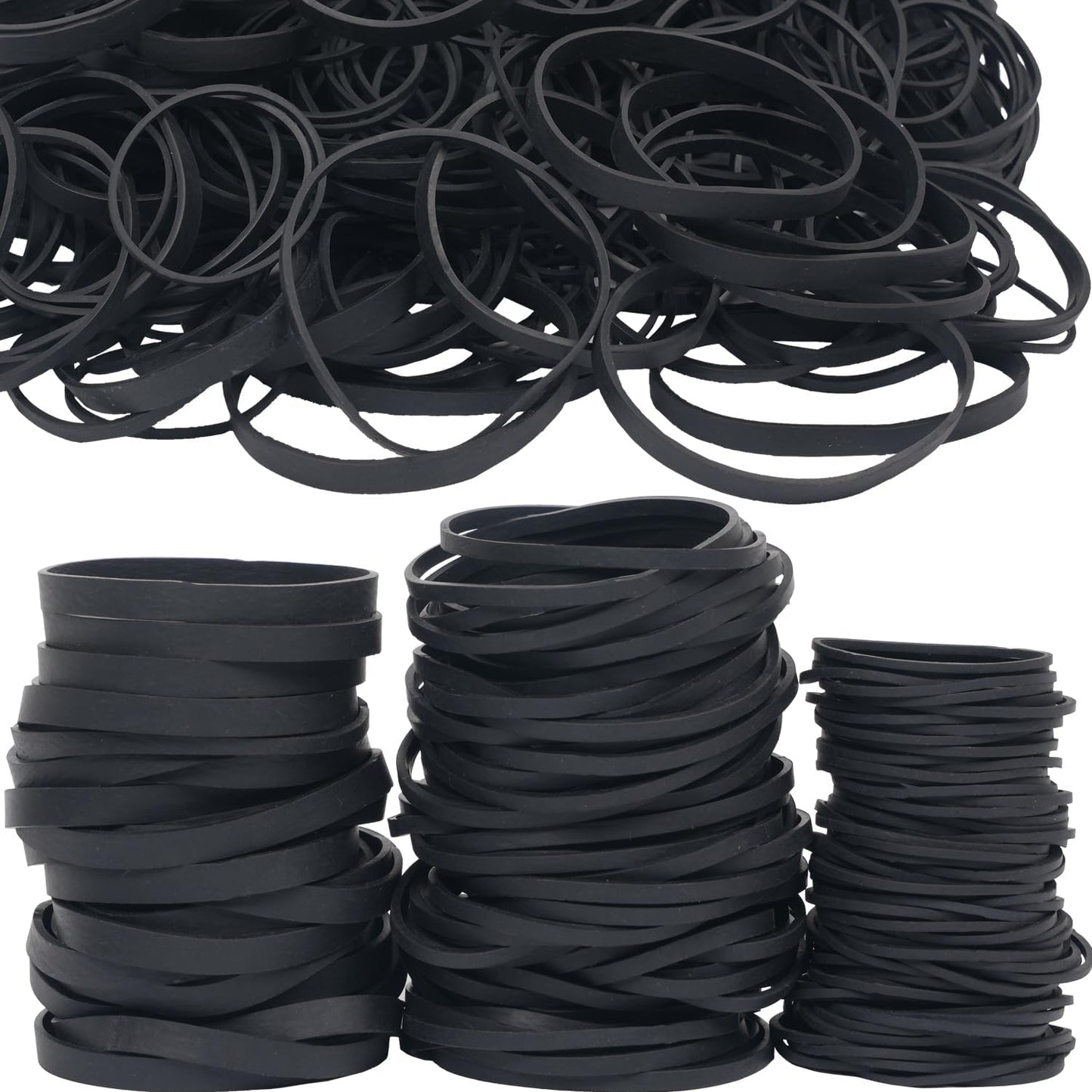 Rubber Bands assorted size black, rubber bands for School Home office supplies size#16 size33,size64(227g/0.5 lbs)