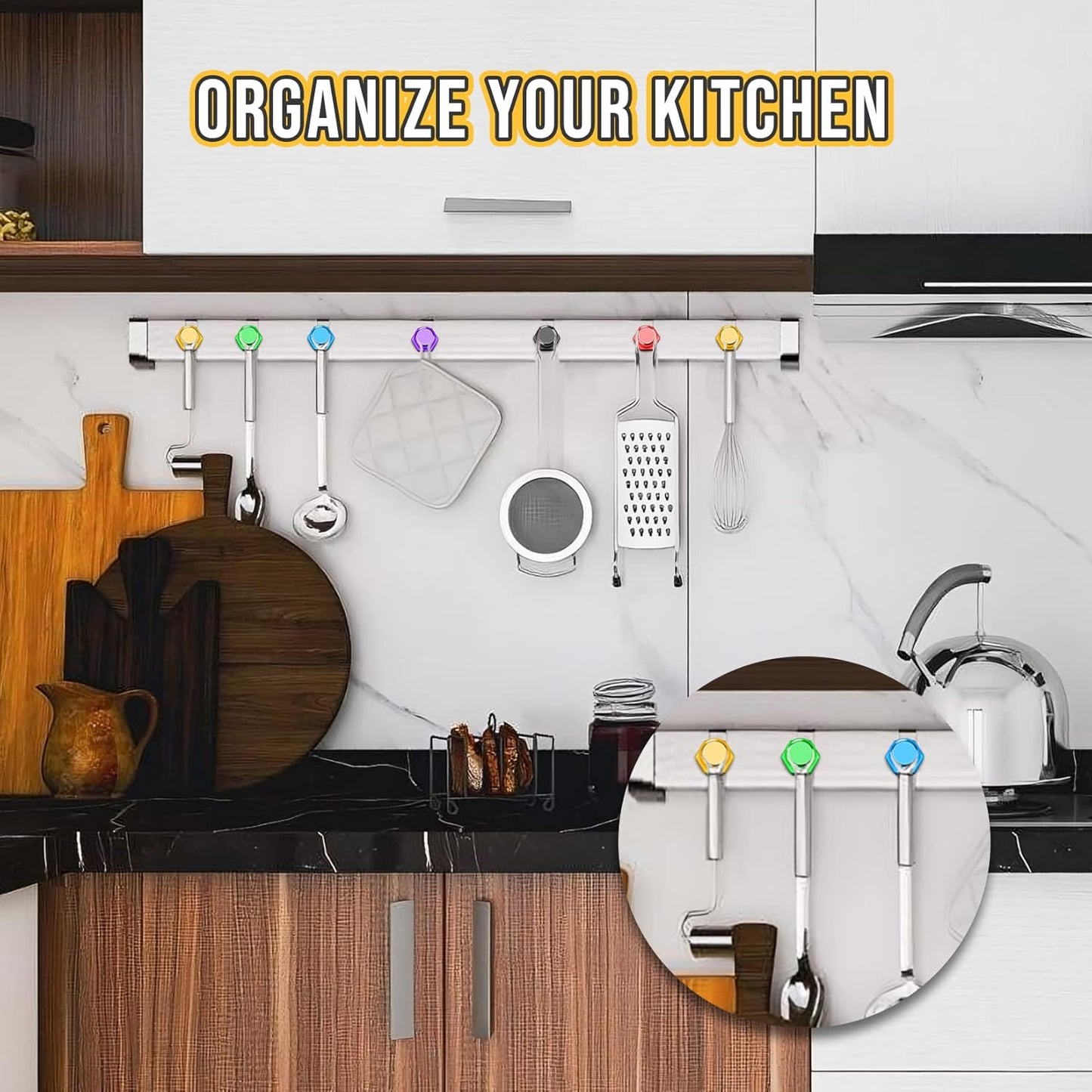 20 Pack Magnetic Push Pins, Gold Strong Fridge Magnets, Whiteboard Magnets, Refrigerator Magnets Strong, Dry Erase Board Magnets for Fridge, Whiteboard, Office, Kitchen, Map (Hexagon)