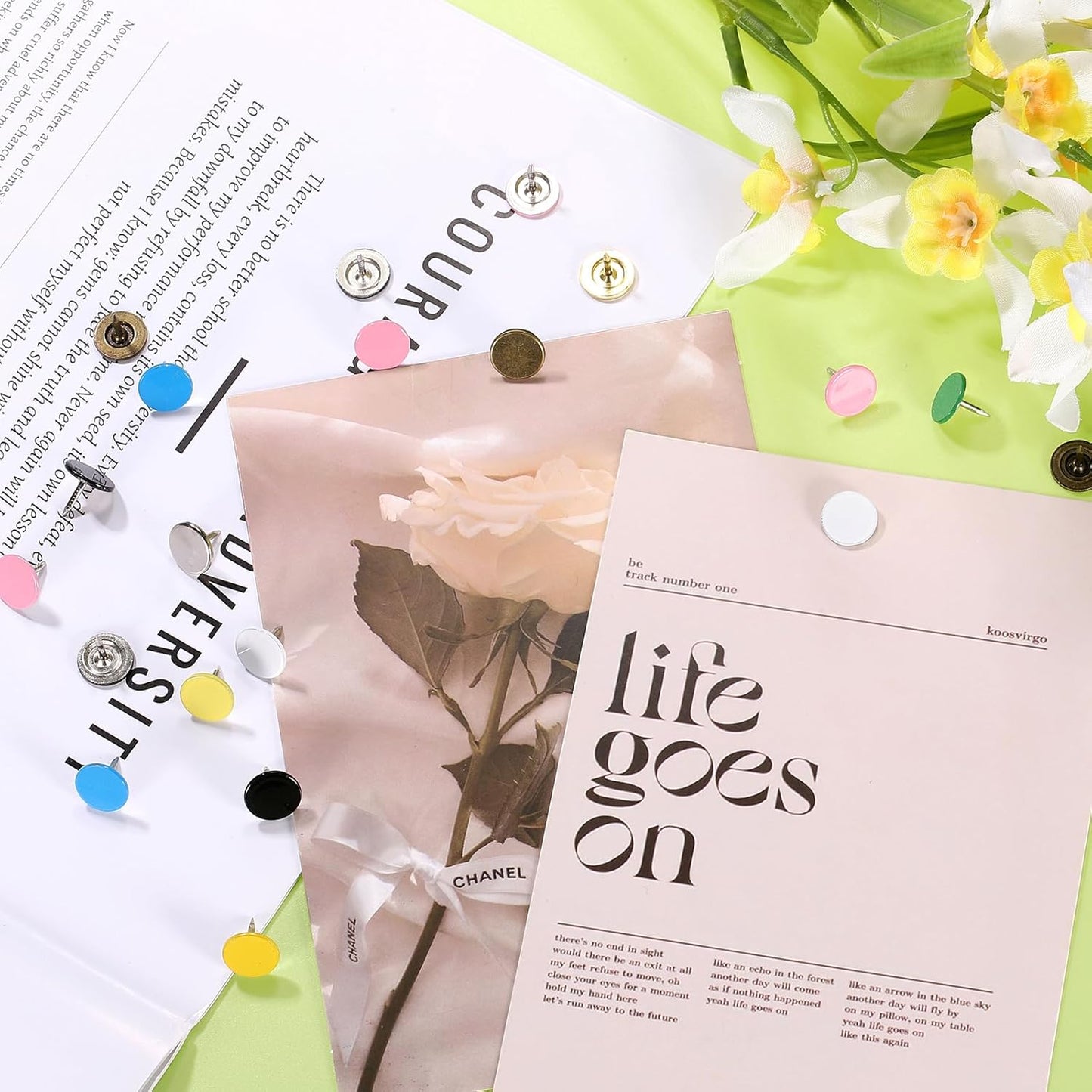 uxcell 100Pcs Upholstery Tacks, 11mmx10mm Flat Head Thumb Tack Decorative Furniture Nails Push Pins for Furniture Sofa Headboards, Red