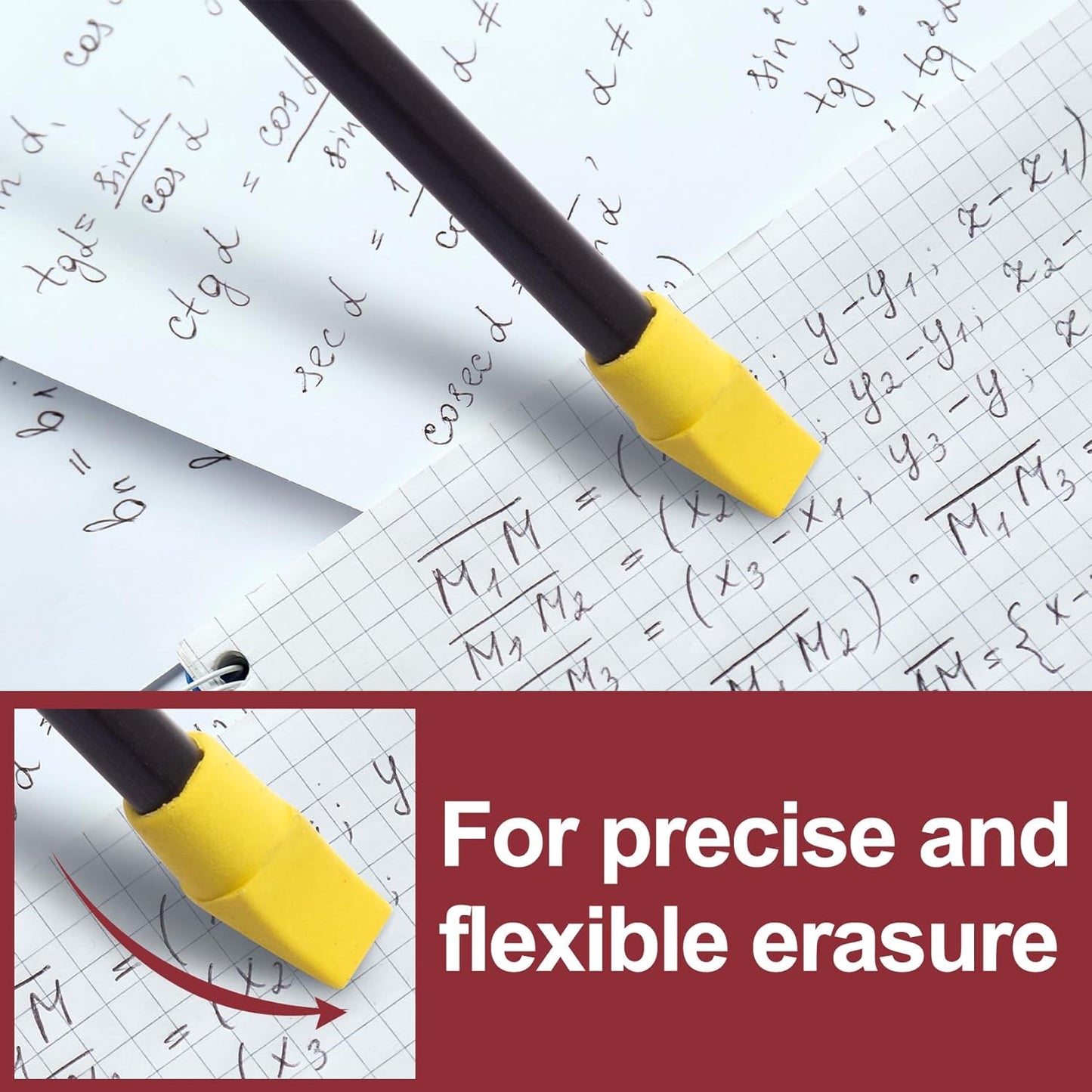 30 Pack Random Color Pencil Top Erasers, Halloween Pencil Topper Erasers, Fun Pencil Cap Erasers Bulks, Writing Supplies for Office, Teacher, Adults Painting Drawing