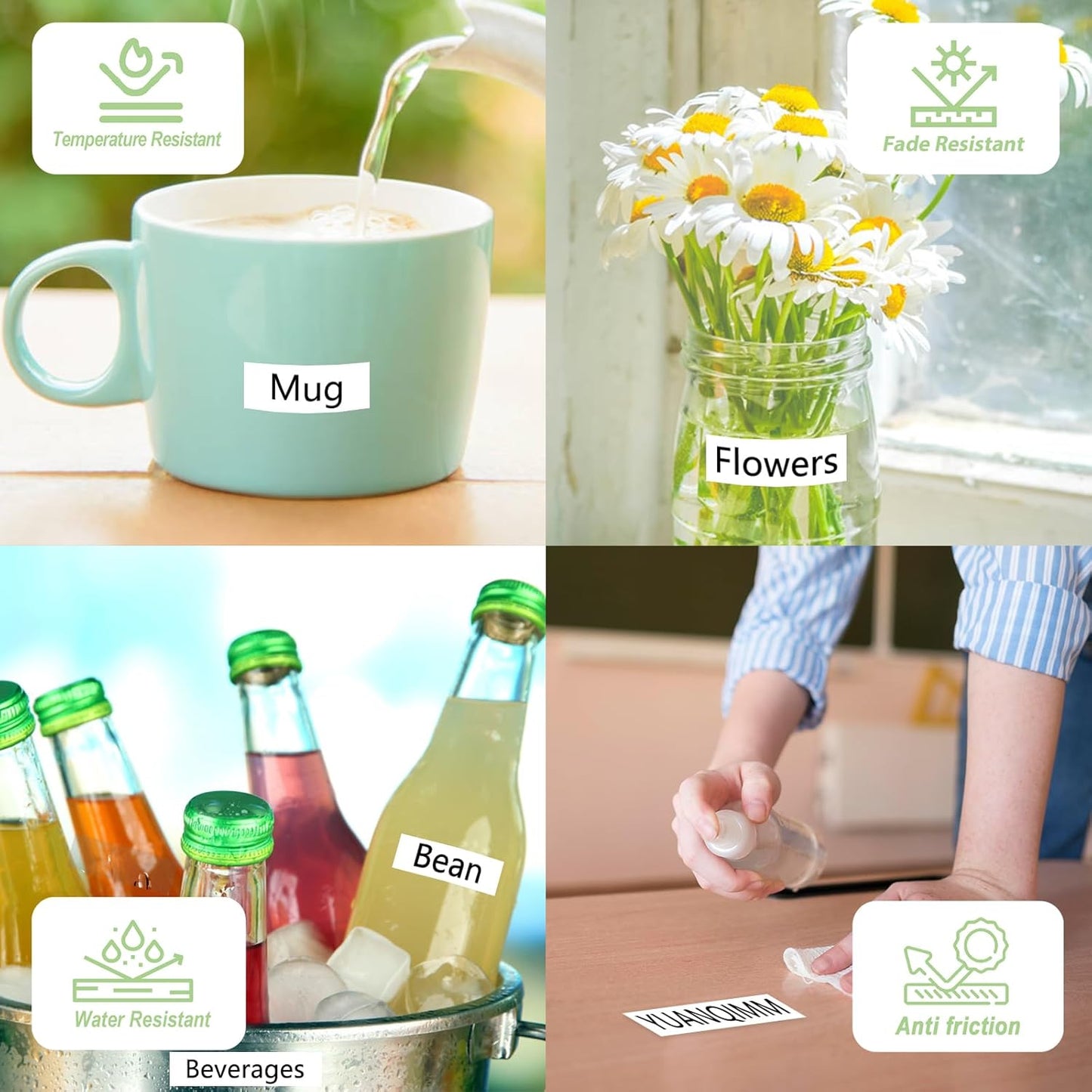 TZe-261 36mm TZe TZ Label Tape Compatible with Brother P Touch Label Maker Tape TZ-261 TZe261 TZ261 36mm 1.4 Laminated Black on White for PT-530 PT-P900W PT-P910BT, 3-Pack