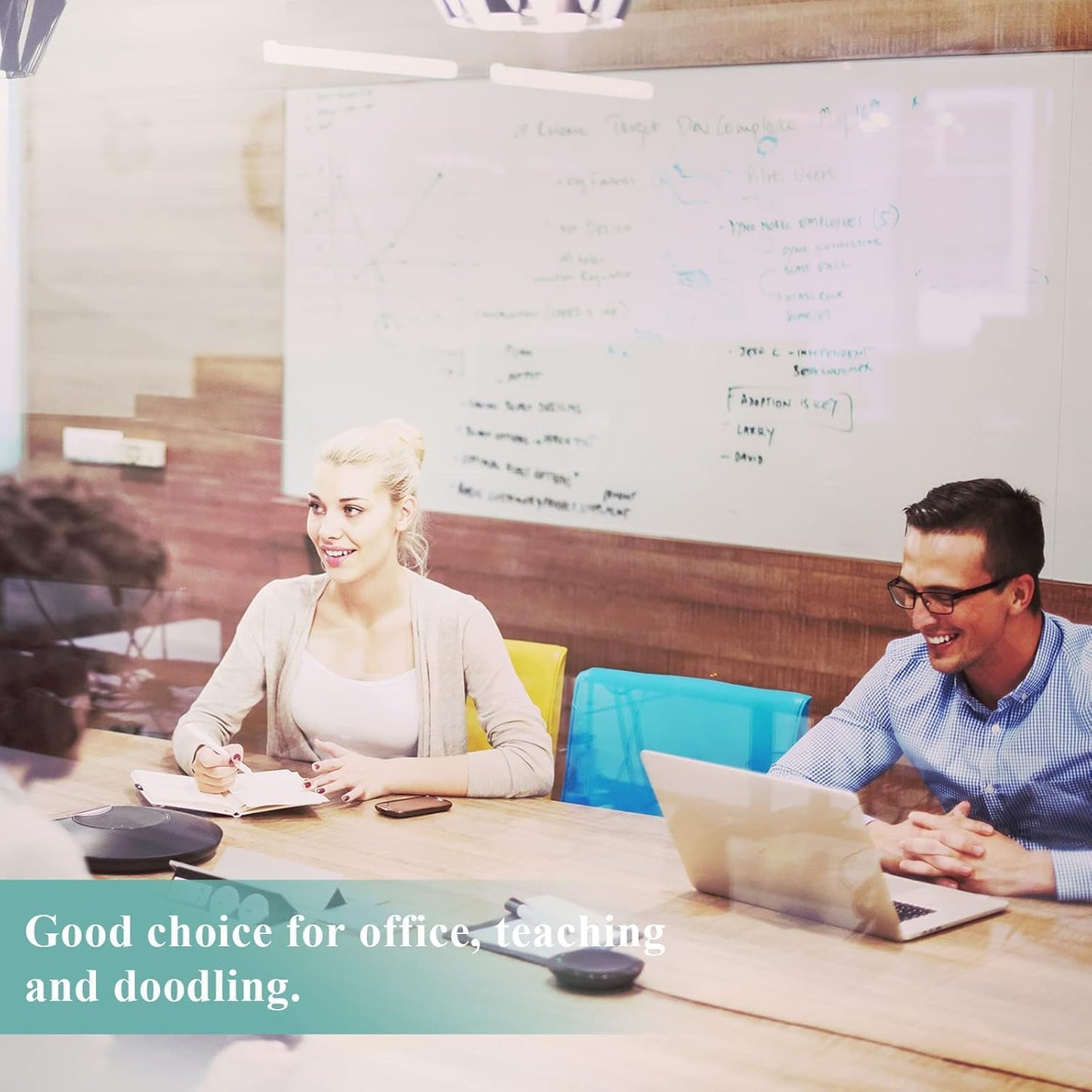 Magnetic Dry Erase Whiteboard Paper, 94" x 47" with Self Adhesive Whiteboard for Wall, Easy to Write and Clean Dry Erase Board for Kids, Office, Home, with Marker, Magnetic Eraser and Magnets