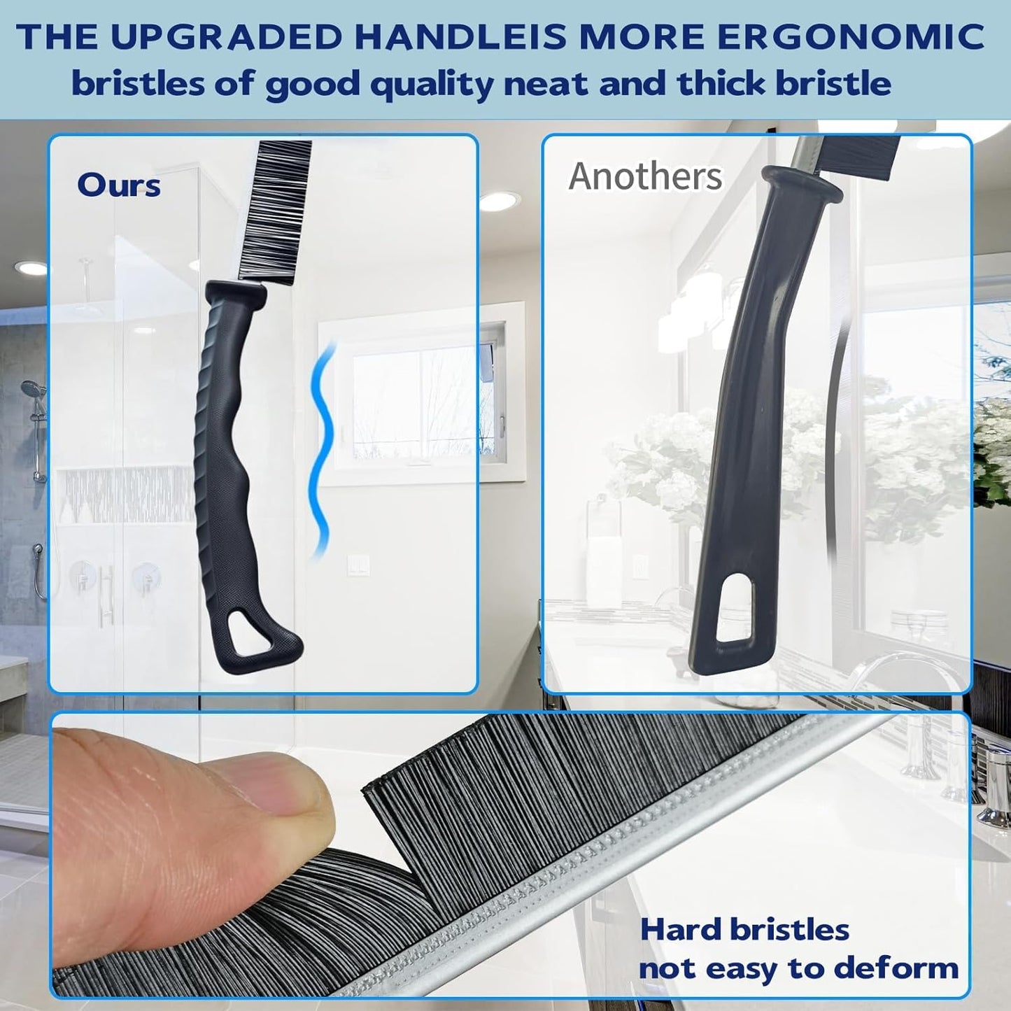 5PCS Crevice Cleaning Brush, Hard Bristle Crevice Cleaner, Grout Scrub Brush, Home Essentials, Durable, Thin, Multifunctional Gap Cleaning Tool for Household Use, Bathroom, Kitchen, Corner ect