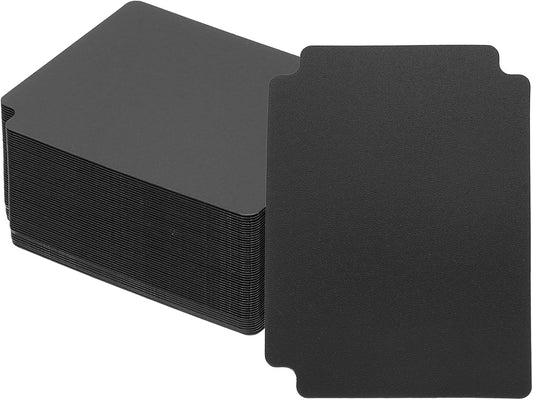 PATIKIL Trading Card Dividers, 50 Pcs Index Card Football Card Sorter Storage Boxes Organizer Tray Accessories for Sports Game Baseball Card, Black