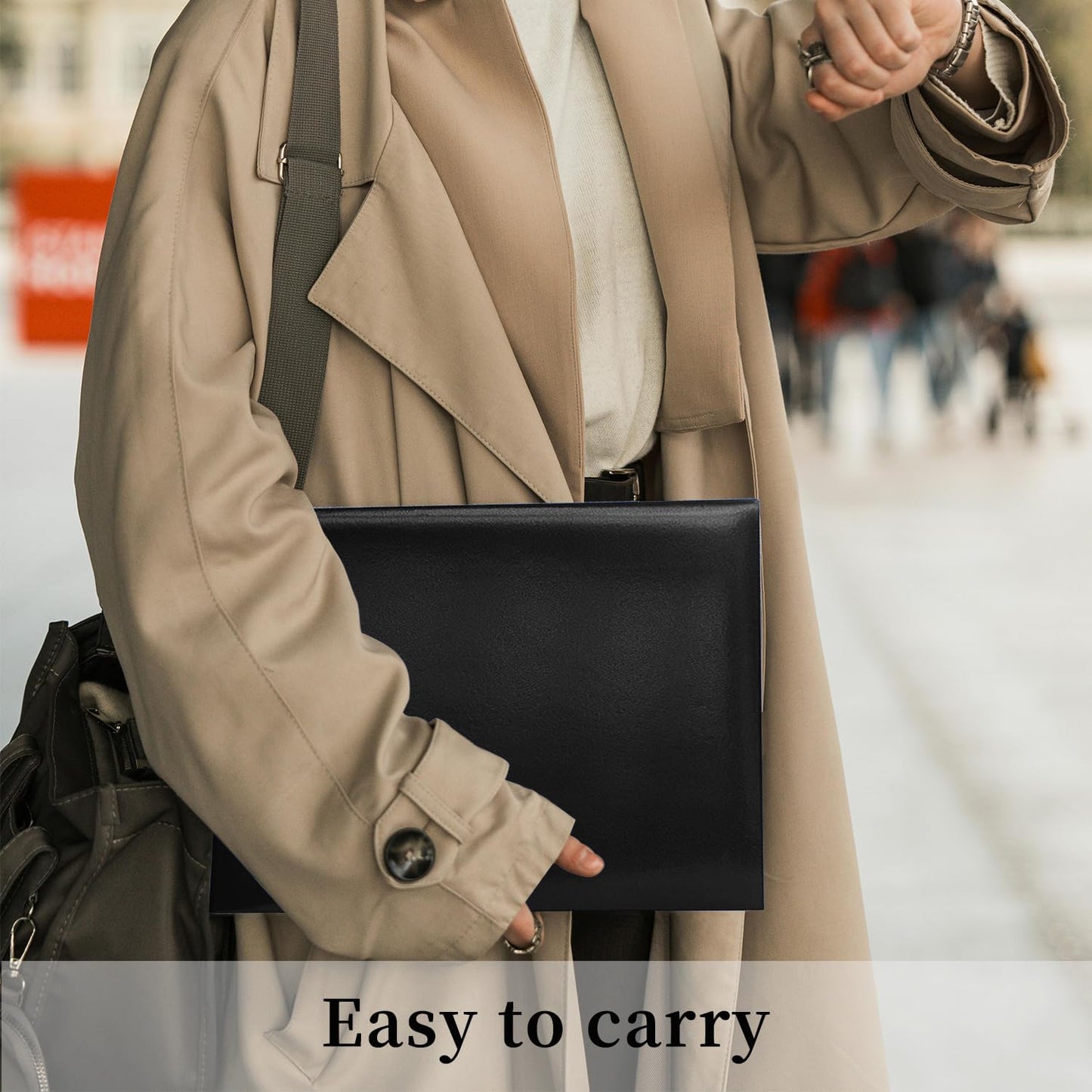 Certificate Holders 8.5"x11" Graduation Diploma Cover Document Leather Folders,Black-5 Pack