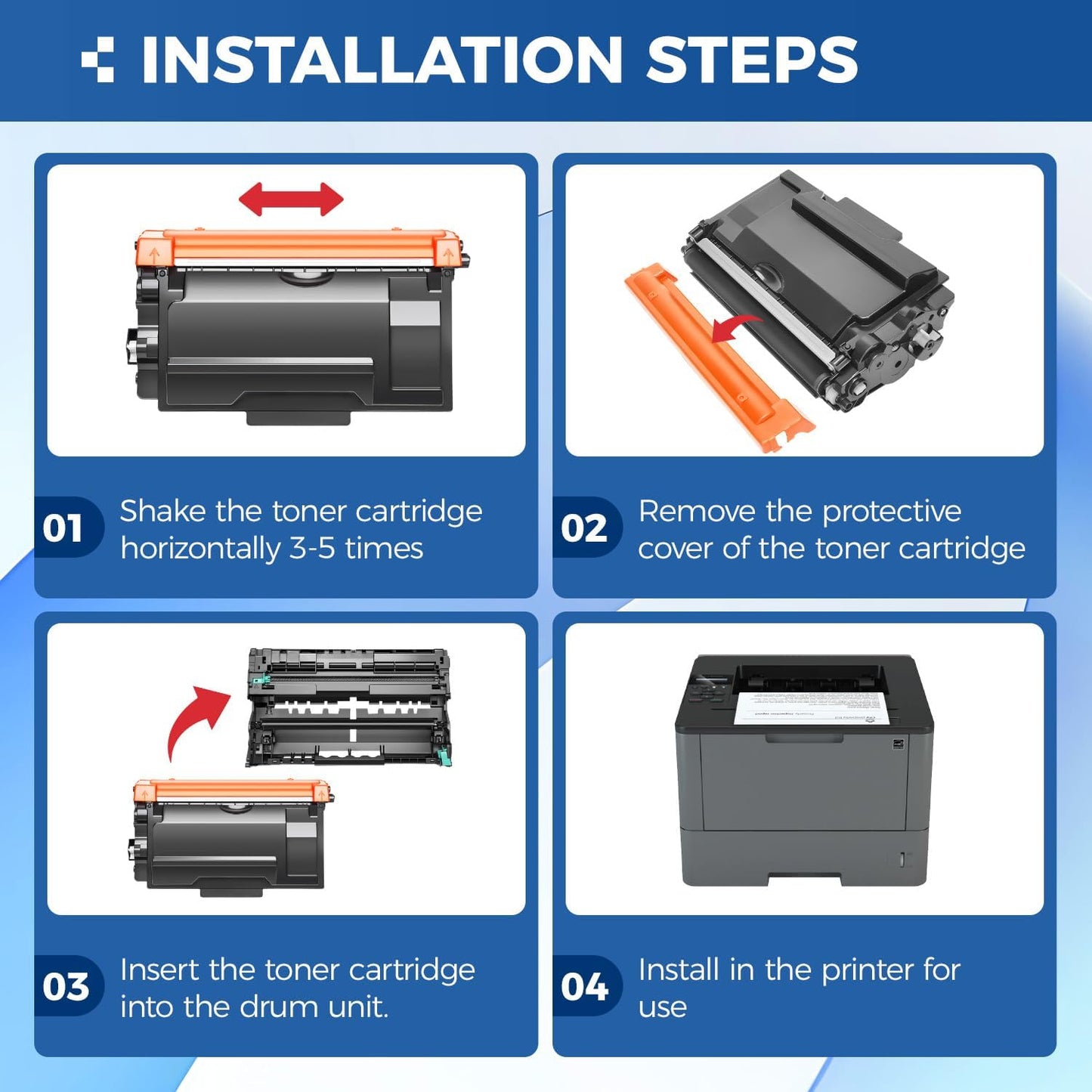 TN850 Black Toner Cartridge 2-Pack High Yield Compatible for Brother TN-850 850 Toner HL-L6200DW L6200DWT L5200DW L5100DN L6400DW MFC-L5800DW L5700DW L6700DW L6800DW DCP-L5600DN Printer Ink All-in-One