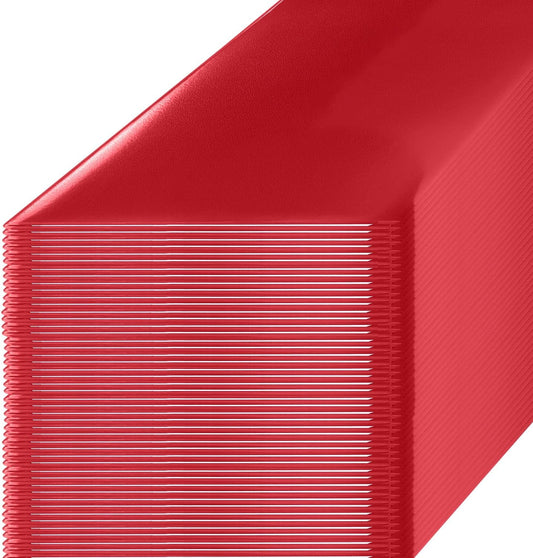 Certificate Holders 8.5"x11" Graduation Diploma Cover Document Leather Folders,Red-100 Pack