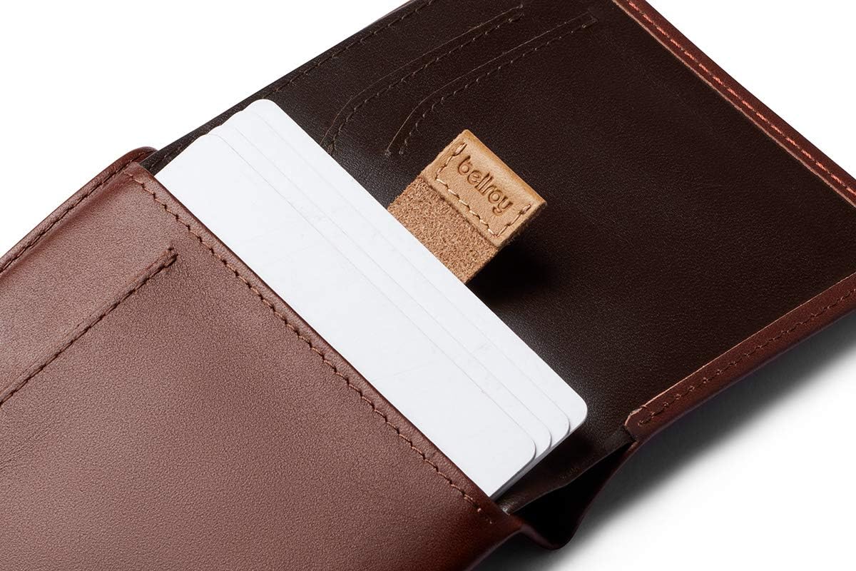 Bellroy Note Wallet (Slim Leather Bifold Design, RFID Blocking, Holds 4-11 Cards, Coin Pouch, Flat Note Section)