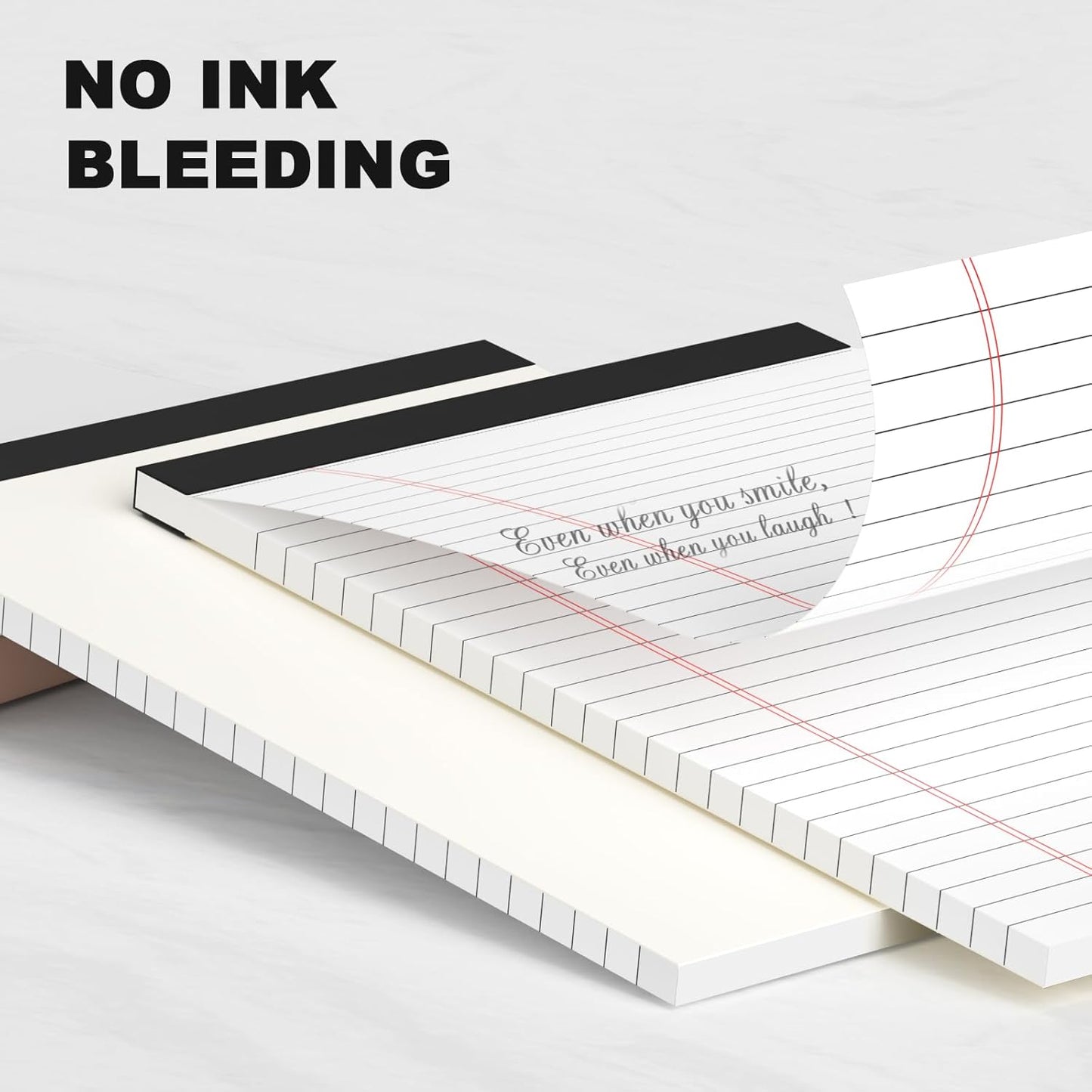 12pcs Small Note Pad 5x8 College Ruled White Legal Pads Paper Notepads 12 Pack Study Back Writing Pads 5 x 8 Legal Pads Perforated Narrow Ruled Pads of Paper White