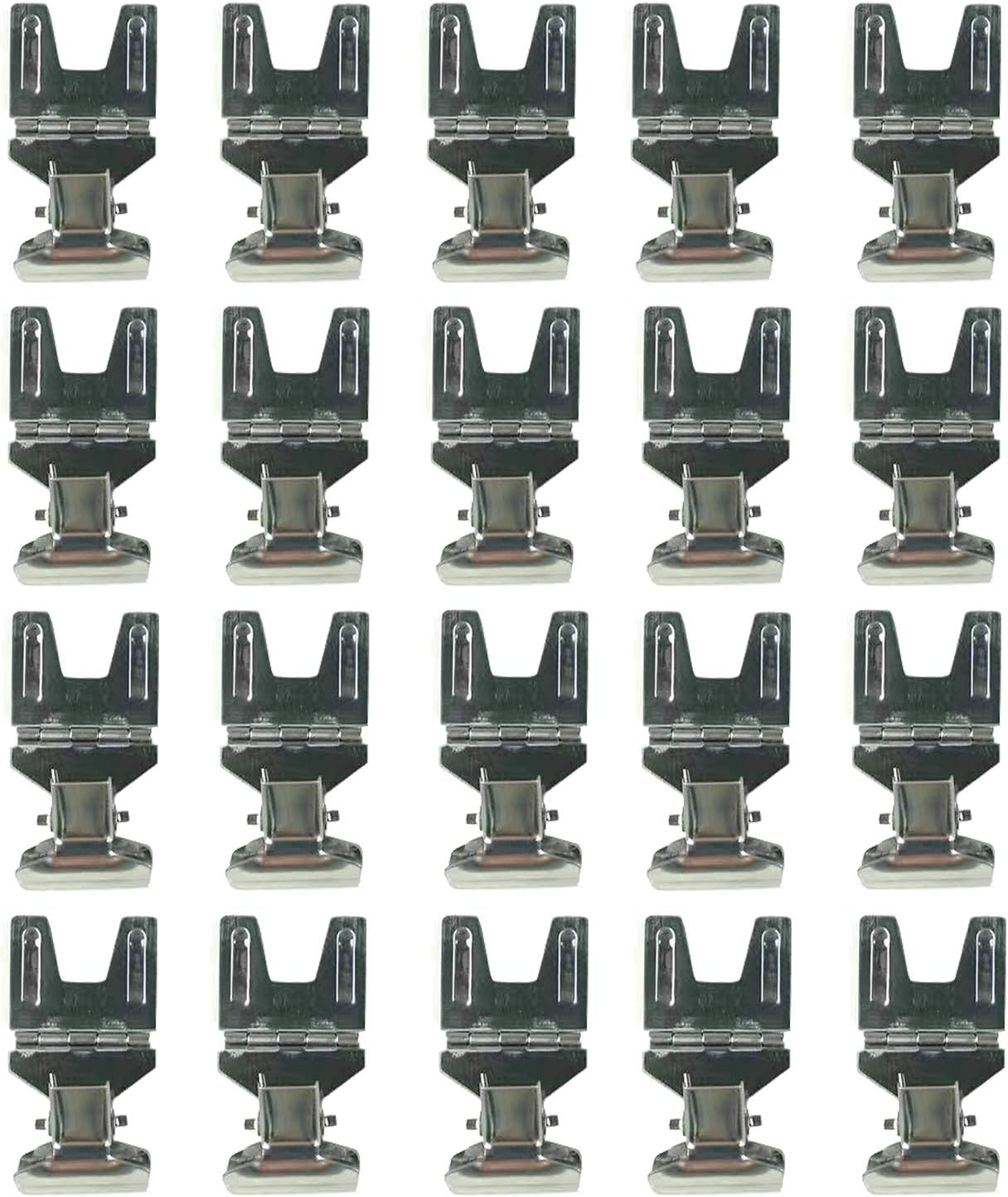 Metal POP Clip Sign Stand, Bread Store Price Tag Card Holder, Advertising Display Clip (Silver, 20Pack)