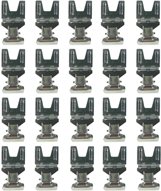 Metal POP Clip Sign Stand, Bread Store Price Tag Card Holder, Advertising Display Clip (Silver, 20Pack)