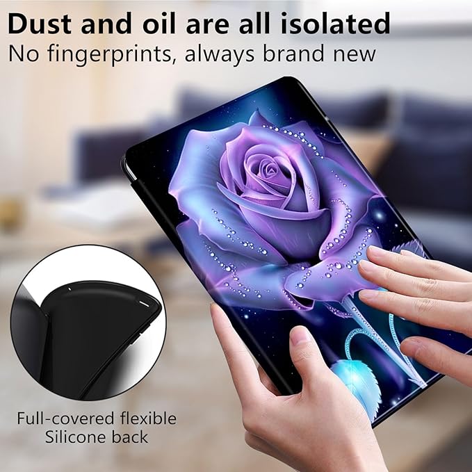 for Kindle Fire 7 case 2019 2017 Release 9th 7th Generation,360 Degree Rotating Stand Smart Protective Cover Case for Amazon fire 7 Tablet 9th/7th Generation,Tree Sunset